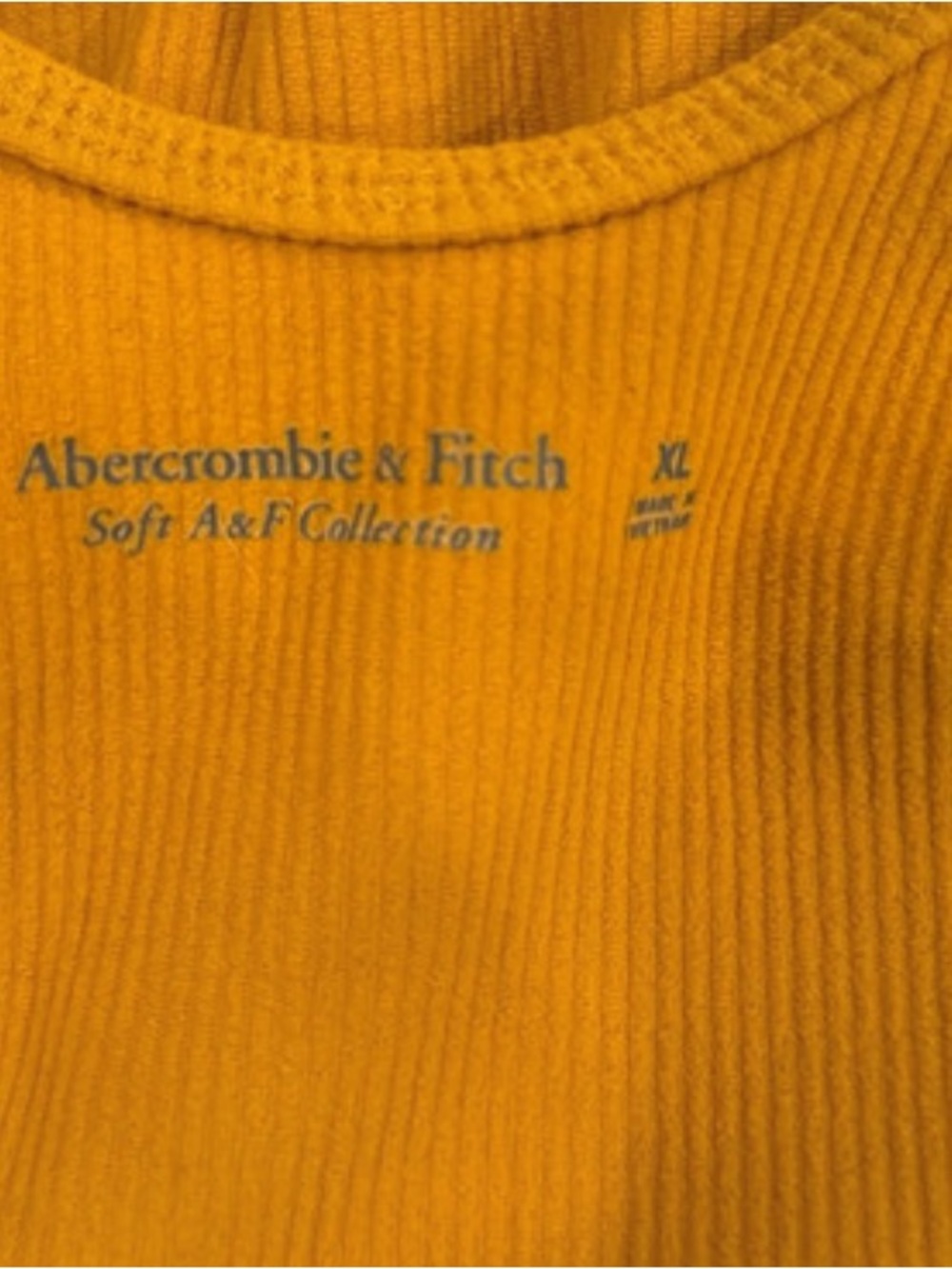 Abercrombie Mustard Ribbed Scoop Neck Bodysuit | Summer Going Out Concert outfit
